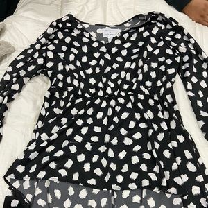 Lane Bryant high low printed shirt